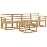  Set vanjskih sofa 5 kom. Bijela Čvrsto drvo akacije | shoptok.hr