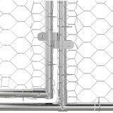  Kućica za pse s pohranom 4 pcs Srebrno 8 x 2 x 2 m Čelik | shoptok.hr