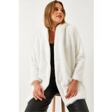 Bianco Lucci Women's Hooded Long Plush Coat 2166 | Shoptok.si