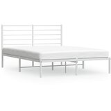  Metalni okvir za krevet s uzglavljem bijeli 140 x 190 cm | Eponuda.com