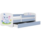 HAPPYKIDS OTROKA POSTELJA DREAMY SLONEK (VE BARV IN DIMENZIJ)-Modra-80x160 | Shoptok.si