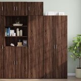 vidaXL Uski ormarić za pohranu smeđa boja hrasta 45x42,5x225 cm drveni | shoptok.hr