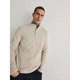 Reserved - Regular polo-majica dugih rukava - bež | shoptok.hr
