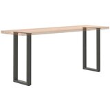  Noge za konzolno mizico v obliki črke U 2 kosa antracitne 28 x (72-73) cm jeklo | Shoptok.si