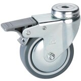 DÖRNER + HELMER kotačić (Promjer kotačića: 75 mm, Nosivost: 50 kg, Klizni ležaj, Sa stražnjom rupom i zaustavljačem) | shoptok.hr