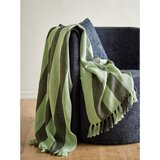 Bloomingville Zelena odeja iz recikliranega bombaža 130x160 cm Frello – | Shoptok.si