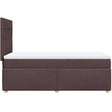  Krevet s oprugama i madracem tamnosmeđi 100 x 200 cm od tkanine | shoptok.hr