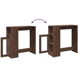 vidaXL Barski stol s držačima boja hrasta 101x40x103,5 cm drveni | shoptok.hr