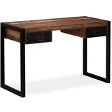 Radni stol s 2 ladice od masivnog obnovljenog drva 120x50x76 cm
