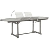  Vrtna jedilna miza (160-240)x100x75 cm trden akacijev les, (20665760) | Shoptok.si