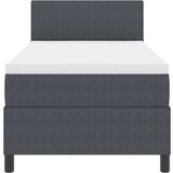  Krevet s podnicom s madracem i LED tamno siva 90x200 cm kordna tkanina | shoptok.hr