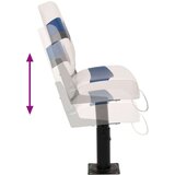  2-dijelni set sklopivih sjedala za brod s visokim naslonom | shoptok.hr