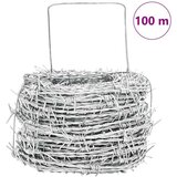  Bodljikava žica Srebrno 100 m Čelik vruće galvaniziran | shoptok.hr
