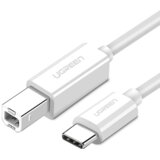Ugreen US241 USB kabel USB 2.0 1,5 m USB C USB B 0,48 Gbit/s Bijelo Cijene