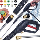 Rosfix pro clean gun PCG1 pištola za pranje pod pritiskom s priključkom M22X1,5; 14 mm steblo + kopje s hitrim priključkom 1/4"+KOMPLET 5 šob, (21736707) Cene