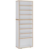 MID.YOU REGAL ZA ČEVLJE bela, medeni hrast | Shoptok.si