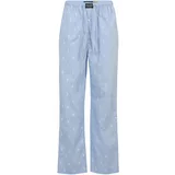 Polo Ralph Lauren Spodnji del pižame svetlo modra / bela