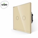 Wise wifi pametni prekidač 2 tastera - stakleni krem panel | ePonuda.com