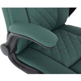 CARRYHOME pisarniški stol kovina, umetna masa, tekstil temno zelena | Shoptok.si