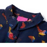  Dječja haljina s dugim rukavima modra 128 | shoptok.hr