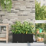 vidaXL Vrtna sadilica Crna Plastika 80 x 40 x 37.5 cm Sadilice Cijene