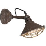 QAZQA Vintage stenska in stropna svetilka rjava nagibna - Barrack | Shoptok.si