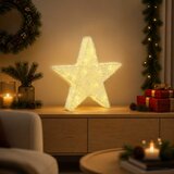  3D božićna zvijezda 50 LED lampica Topla bijela | shoptok.hr