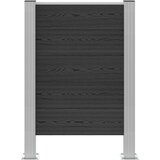  Ograda za kante za smeće Siva 85 x 12 x 115 cm Aluminij i WPC | shoptok.hr