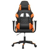  Igraća stolica crno-narančasta od umjetne kože | shoptok.hr