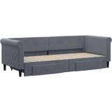 vidaXL Izvlečna dnevna postelja s predali temno siva 80x200 cm žamet, (20936442) | Shoptok.si