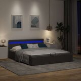  Hidraulični okvir za krevet od tkanine LED tamnosivi 160x200 cm | Eponuda.ba