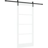  Drsna vrata ORKDAL Bela 93 x 211 cm Trden borov les in steklo, (5000215403) | Shoptok.si