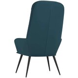  Stolica za opuštanje plava baršunasta | shoptok.hr