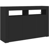  Kreveta S LED lampica Crna 116 x 30 x 75 cm Konstruirano drvo | Eponuda.ba