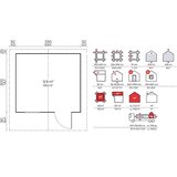 Male kuće Drvena kuća LUGO 350 × 320 cm sa šindrom | shoptok.hr