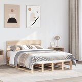vidaXL Okvir kreveta bez madraca 140 x 190 cm od masivne borovine Cijene