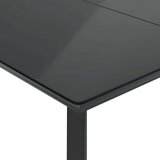  7-dijelni vrtni blagovaonski set s jastucima crni od poliratana | shoptok.hr