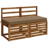  Jastučić za klupu SOEST 100% poliester Sivosmeđa - Sivosmeđa 120 x 50 x 8 cm Poliester | shoptok.hr