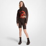 Michael Kors Sweatshirt - MINI MK DOT CROP HOODIE brown | shoptok.hr