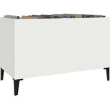 vidaXL Omarica za gramofonske plošče bela 74,5x38x48 cm inženirski les | Shoptok.si