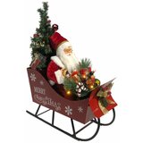  Deda Mraz U Kočijama 60cm Sa Zvukom I Svetlom Cene