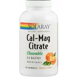 Solaray Cal-Mag citrat + D3 in K2 žvečljive tablete