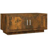 Maison Chic Klubska mizica - kavna mizica - Nizka mizica dimljeni hrast 102x50x45 cm konstruiran les, (21753635) Cene