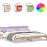  Krevetna konstrukcija Smeđa 180 cm x 200 cm Masivna borovina | shoptok.hr