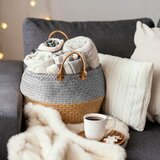 Tutumi Ručno Pletena Prirodna Boho Košara od Trave od Bambusa YT21B-35 | shoptok.hr