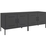 Furnova TV omarica 2 kosa črna 68x39x50,5 cm jeklo, (21924397) | Shoptok.si