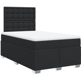  Krevet s oprugama i madracem crni 120 x 200 cm od umjetne kože | shoptok.hr