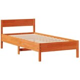 vidaXL Krevet s regalom za knjige bez madraca 75 x 190 cm od borovine | shoptok.hr