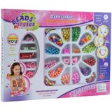 Magic Toys beads series: set za izdelavo nakita z biseri, gumo za lase in sponko za lase, s 500+ biseri outlet | Shoptok.si