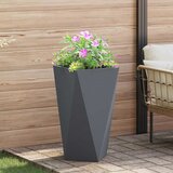 vidaXL Cvetlično korito Antracit 40 x 40 x 75 cm Jeklo | Shoptok.si